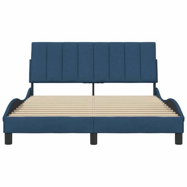 Sengestel - EKSKLUSIV HUS - Hanko - 120x200 cm - Blå - Polyesterstof, lamelbund Blå