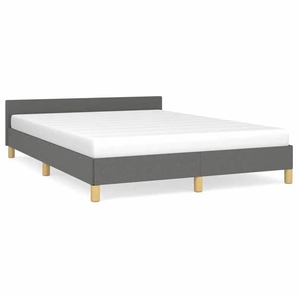 Maison Exclusive - Sengebund uden madras grå 140x190 cm stof