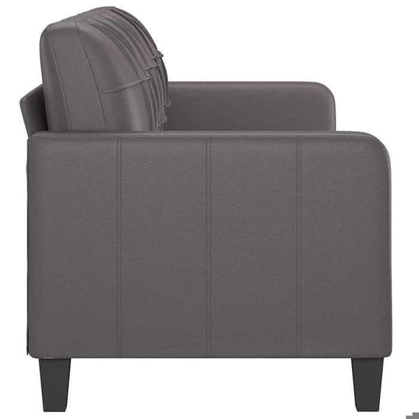Maison Exclusive - 3-sitssoffa Grå 180 cm Syntetläder
