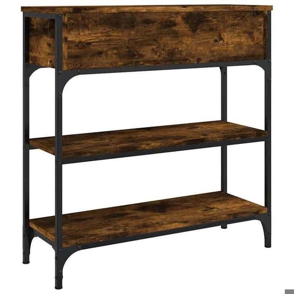 Maison Exclusive - Konsolbord ek rökig 72,5x25x75 cm ingenjörsträ