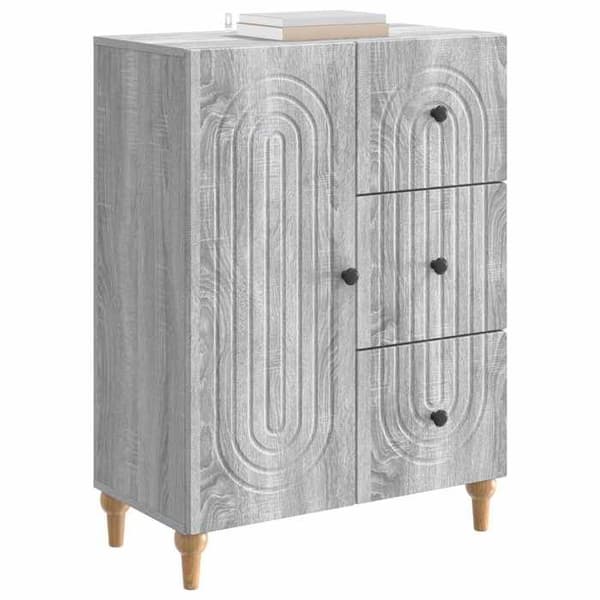 Maison Exclusive - Buffet Sonoma grå 66 x 34,5 x 90 cm Ingeniørtræ