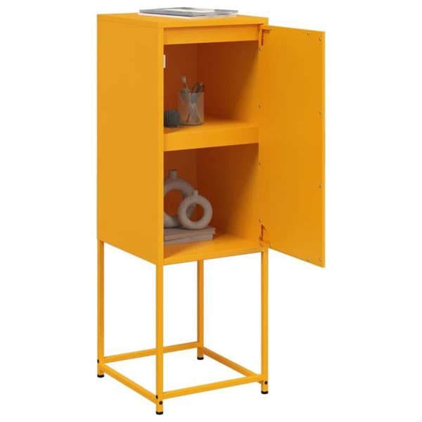 Maison Exclusive - Buffé i senapsgul 36x39x107 cm stål