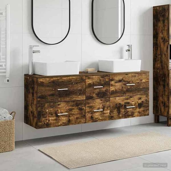 Maison Exclusive - 3 osan kylpyhuonekaappisetti, savupähkinä