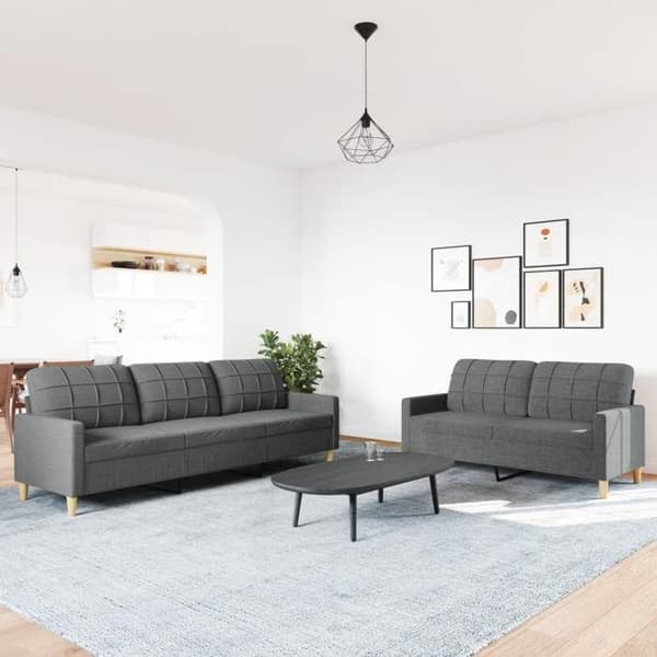 Maison Exclusive - 2 kpl tummanharmaita sohvia kankaat