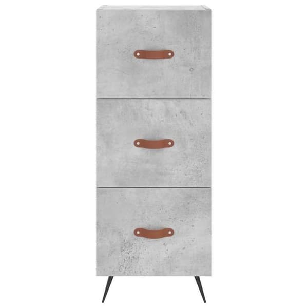Maison Exclusive - Buffé Grå betong 34,5x34x90 cm Ingenjörsträ