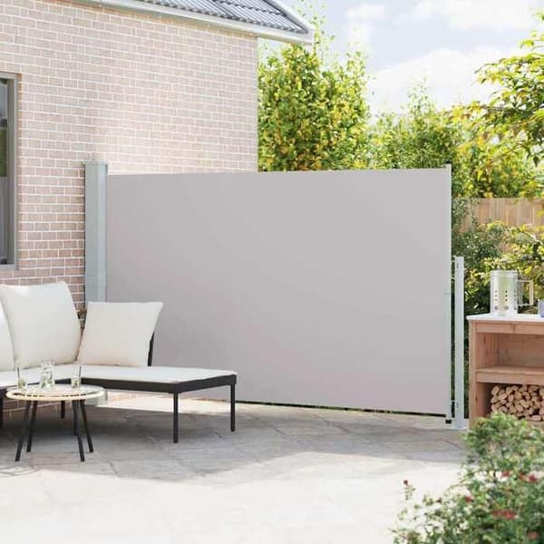 Maison Exclusive - Retractable sidotak för uteplats 180x314 cm Grå