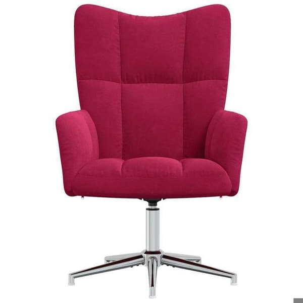 Maison Exclusive - Rød bordeaux velour afslapningsstol