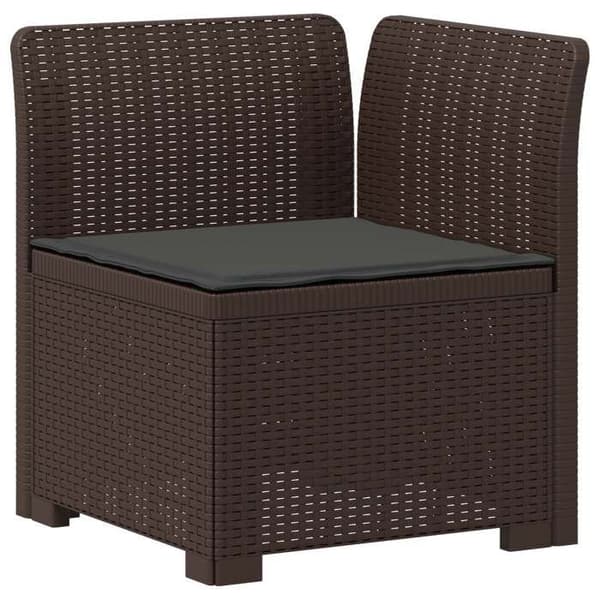 Havemøbel - EKSKLUSIV HUS - 1 plads - Polypropylen rattan look - Brun - UV-resistent brun