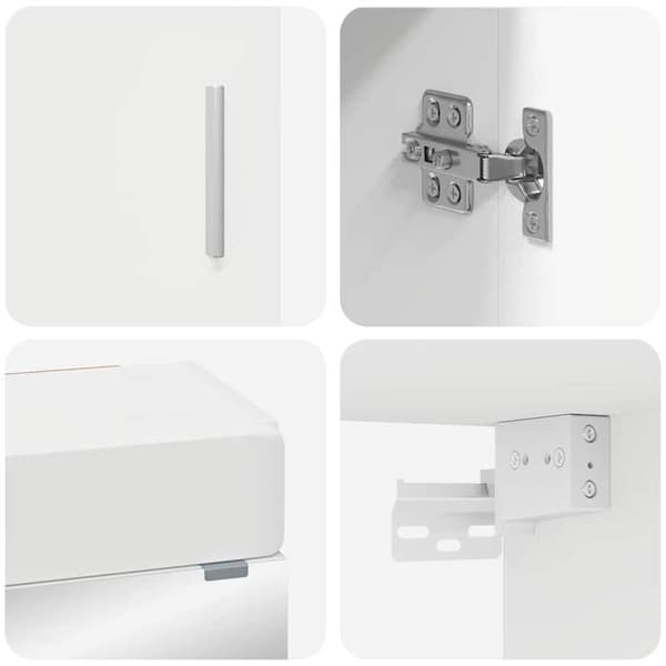 Badrumsmöbel - EXKLUSIV HEM - TULUM - 3-delars set - Vit - Matt finish Vit