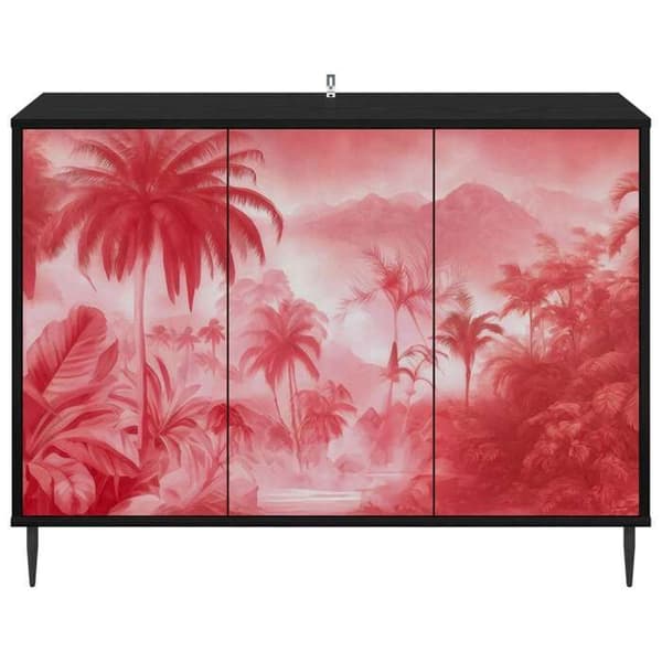 Maison Exclusive - Buffet AACHEN Sort eg 102 x 33 x 76 cm Ingeniørtræ