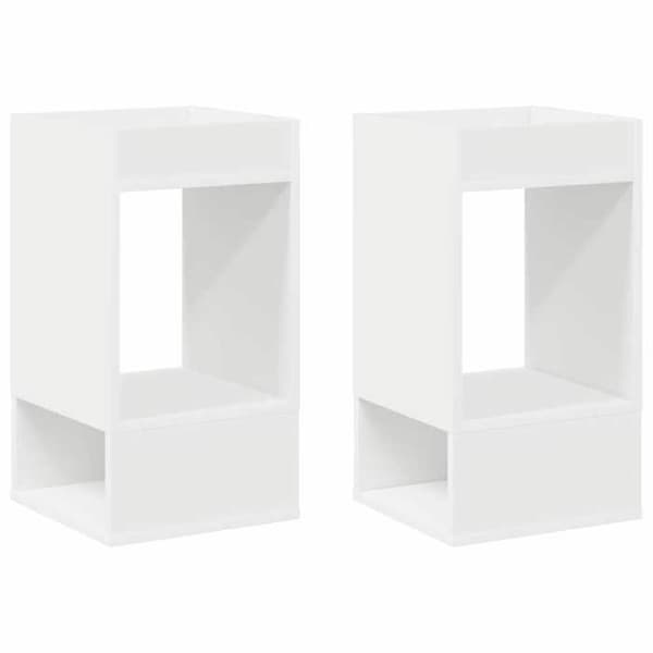 Maison Exclusive - Sidobord 2 delar Vit 30 x 30 x 56 cm Vit