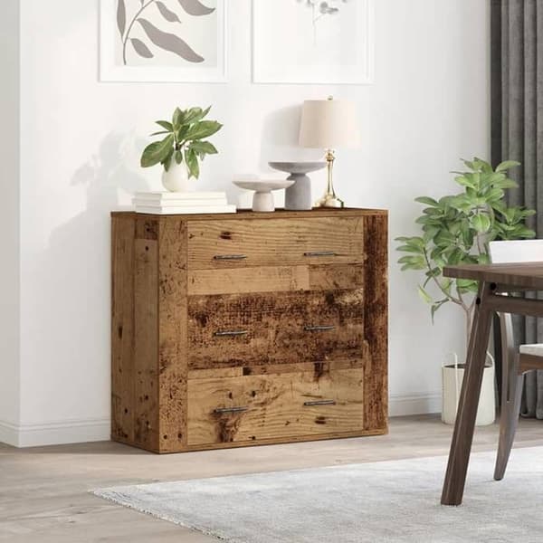 Maison Exclusive - Buffé gammalt trä 80x33x70 cm ingenjörsträ