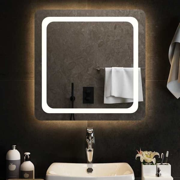 Maison Exclusive - LED badevægspejl 60x60 cm