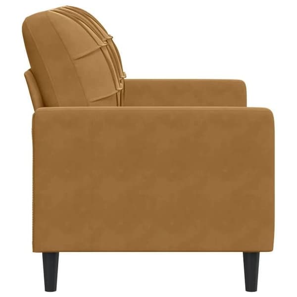 Maison Exclusive - 2-paikkainen sohva, ruskea, 120 cm, sametti
