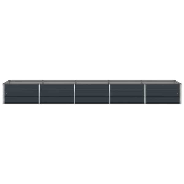 Maison Exclusive - Anthracite-kasvihuone 400 x 80 x 45 cm Teräs