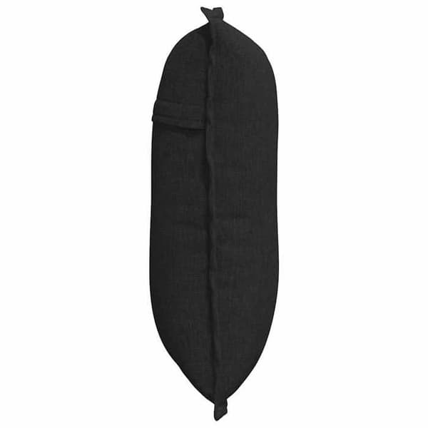 Maison Exclusive - Sort rygpude 50 x 19 x 45 cm stof