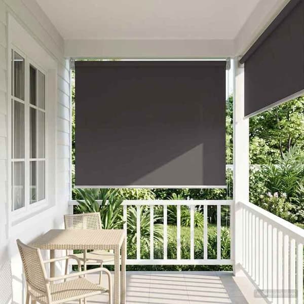 Maison Exclusive - Rullande utomhusbutik UV-skydd Antracit Polyester