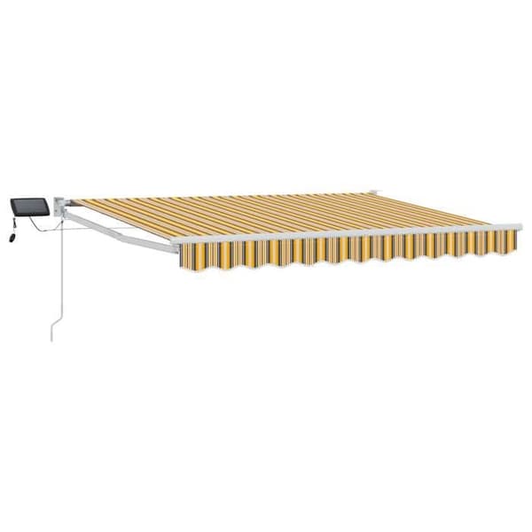 Maison Exclusive - Manuell utdragbar butik med LED 3 x 2,5 m