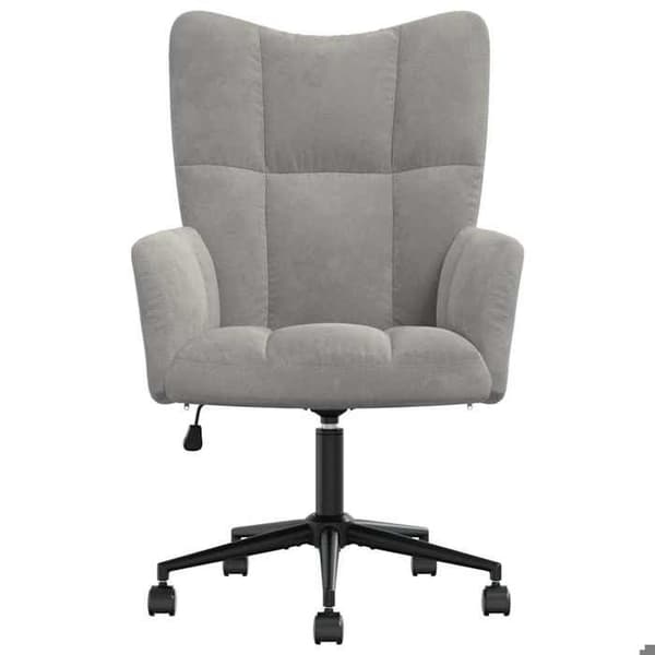 Maison Exclusive - Ljusgrå Velour Relaxstol