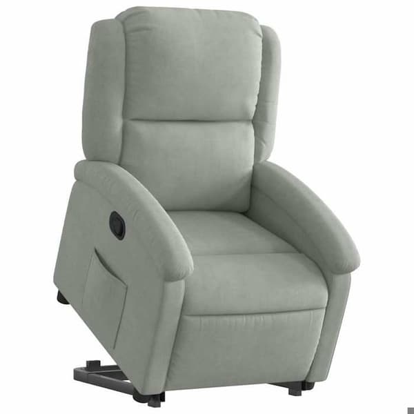 Maison Exclusive - Grå sammet recliner