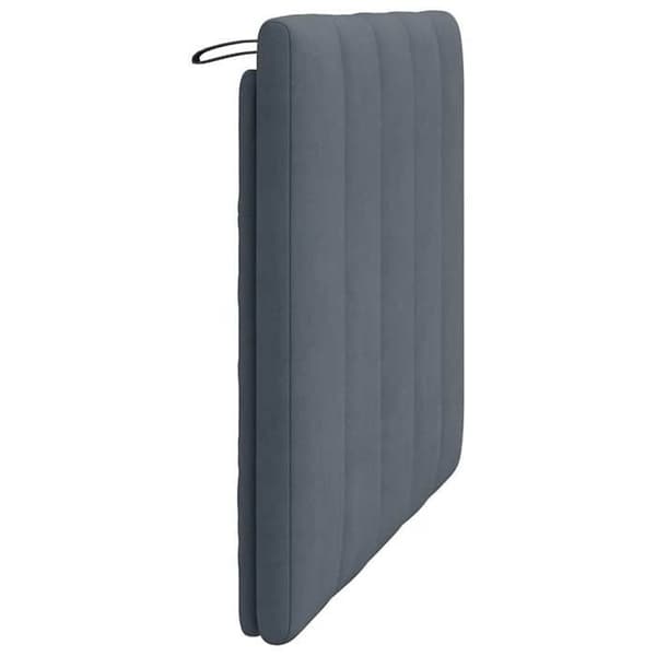Maison Exclusive - Huvudgavelkudde Hanko mörkgrå 100 cm sammet