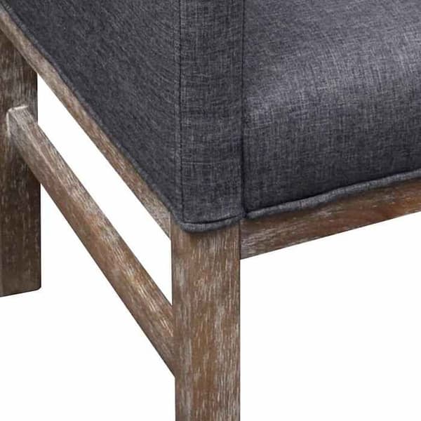 Maison Exclusive - Pankki pehmustetulla tummanharmaalla kumitikkukankaalla mörkgrå