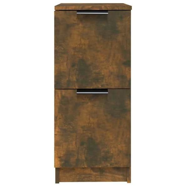 Buffet - EKSKLUSIVT HUS - 2 dele - Røget eg - Ingeniørtræ - 30 x 30 x 70 cm Rökt ek