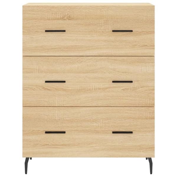 Maison Exclusive - Buffé ek sonoma 69,5x34x90 cm ingenjörsträ
