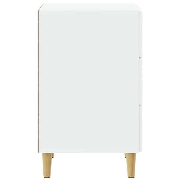 Natskab - EKSKLUSIV HUS - 43 x 39,5 x 66,5 cm - Hvid - Ingeniørtræ - Eucalyptus ben Vit