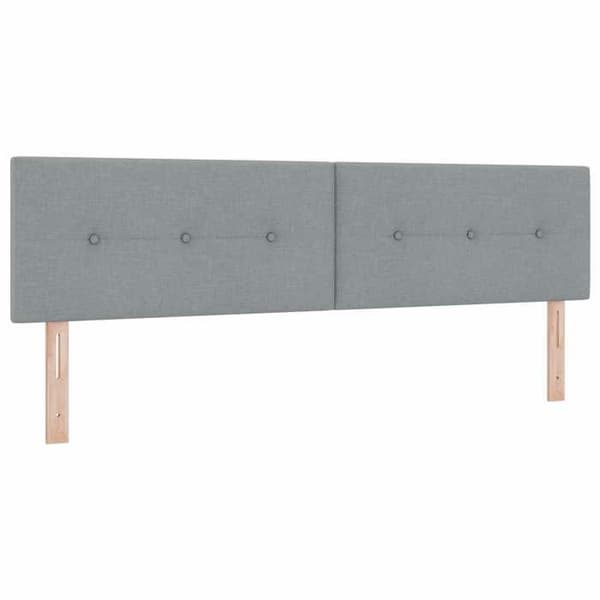 Maison Exclusive - Boxspring seng med madras Lys grå 180 x 200 cm Stof
