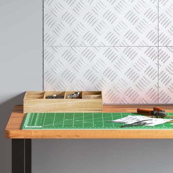 Maison Exclusive - Gåplade 4 stk 40 x 20 cm Sølv Aluminium Rektangulær Silver