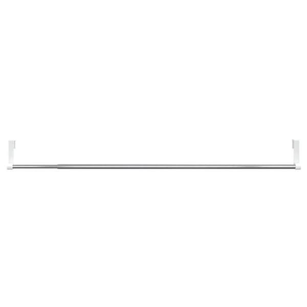 Maison Exclusive - Gardinstänger 2 st vit och silver 60-105 cm aluminium vit och silver
