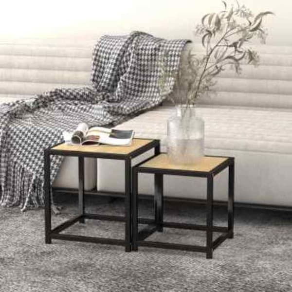 Maison Exclusive - Te borde 2 stk MDF Sonoma eg