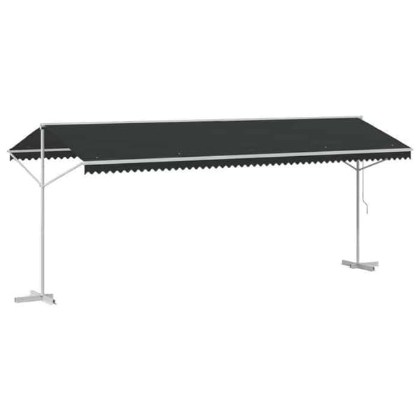 Maison Exclusive - Itsekantava katos 6 x 3 m Polyesteri Antrasiitti