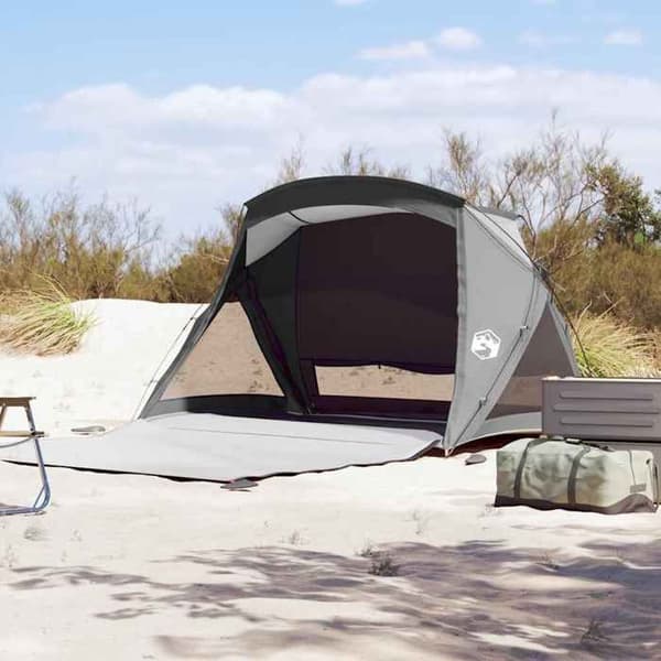 Maison Exclusive - Strandtelt til 2 personer grå vandtæt