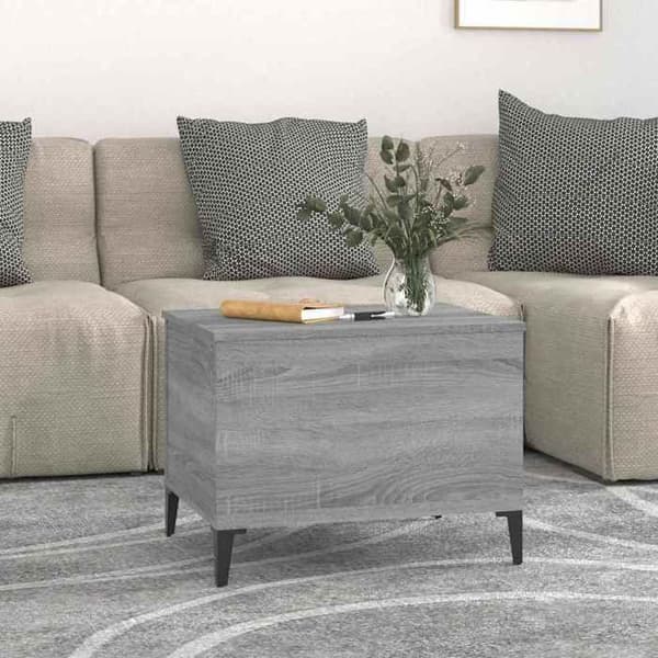 Maison Exclusive - Soffbord Sonoma grå 60x44,5x45 cm Ingenjörsträ