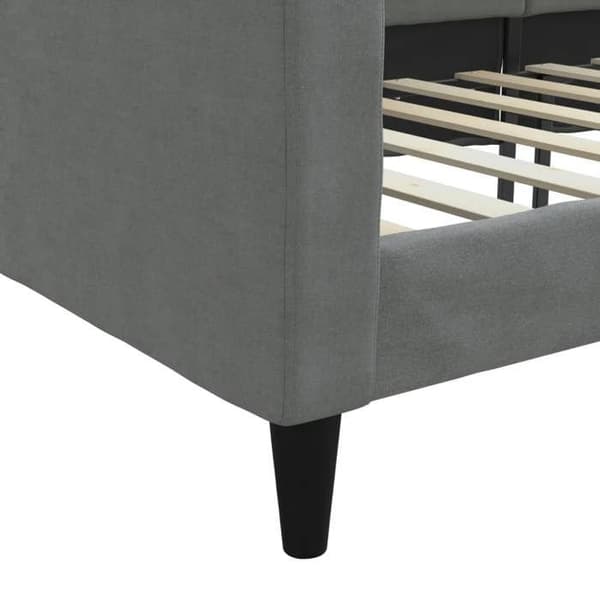 Maison Exclusive - Sengebund uden madras grå 90x200 cm stof