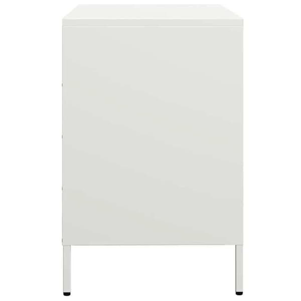 Maison Exclusive - Buffé vit 68x39x58,5 cm kallvalsat stål Vit