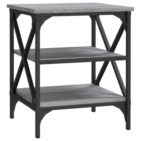 Maison Exclusive - Sonoma grå sidebord 40x42x50 cm Ingeniørtræ