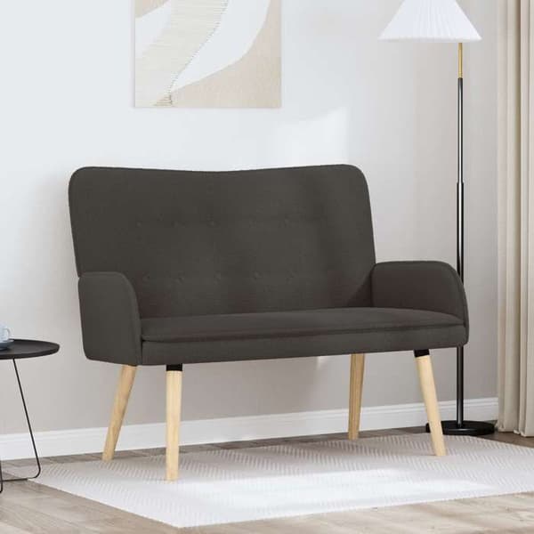 Maison Exclusive - Sofa 2 pladser Mørkegrå 115 x 61 x 87 cm Bouclé