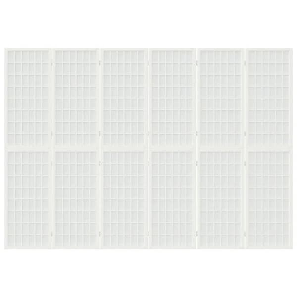 Maison Exclusive - Foldbar skillevæg 6 paneler 240x170 cm Hvid Vit