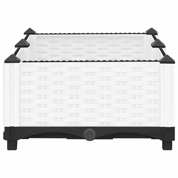 Maison Exclusive - Hævet seng 80x40x23 cm Polypropylen Vit
