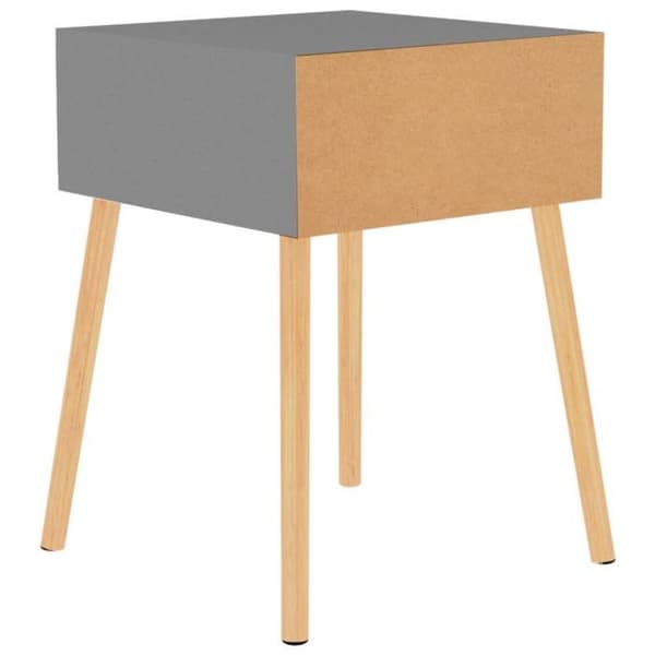Maison Exclusive - Sengeborde 2 stk Grå 40x40x56 cm Ingeniørtræ Grå