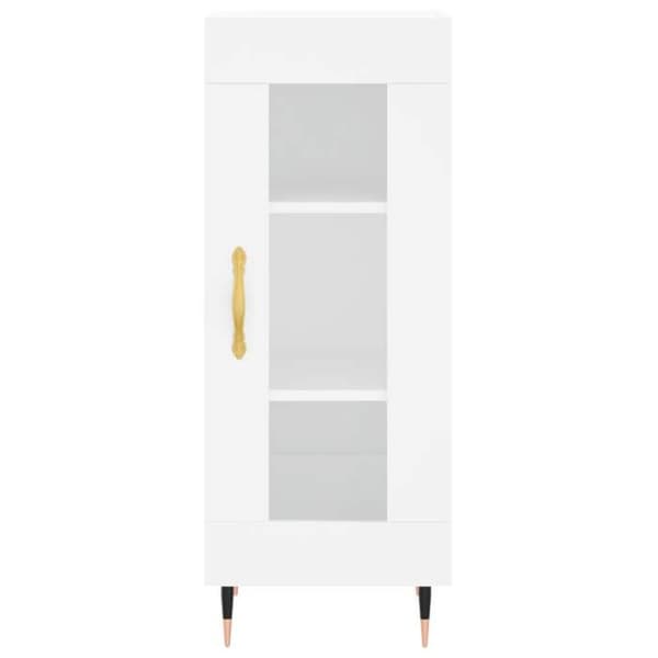 Maison Exclusive - Hvidt buffet 34,5x34x90 cm ingeniørtræ Vit