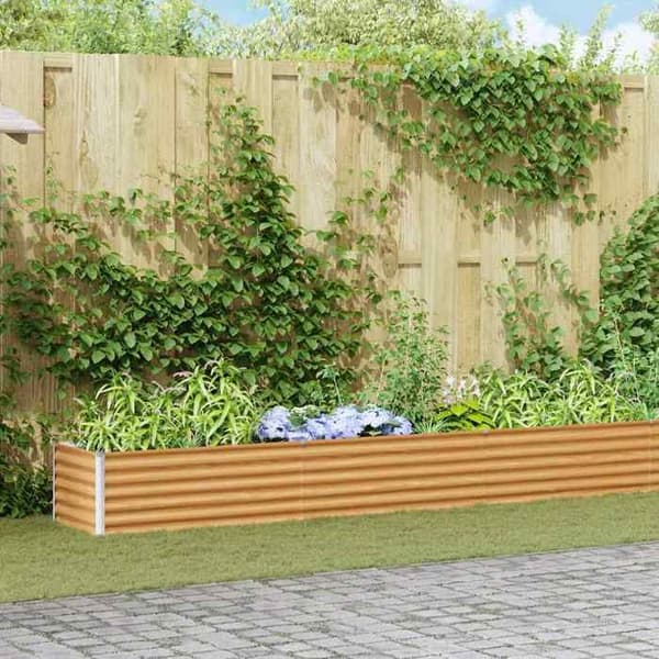 Maison Exclusive - Upphöjd Blomlåda Ljusbrun 775 x 50 x 36 cm
