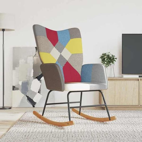 Maison Exclusive - Patchwork-kangas keinutuoli