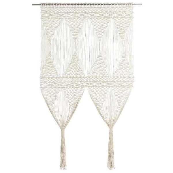 Maison Exclusive - Makramee-verho 140x240 cm Puuvilla
