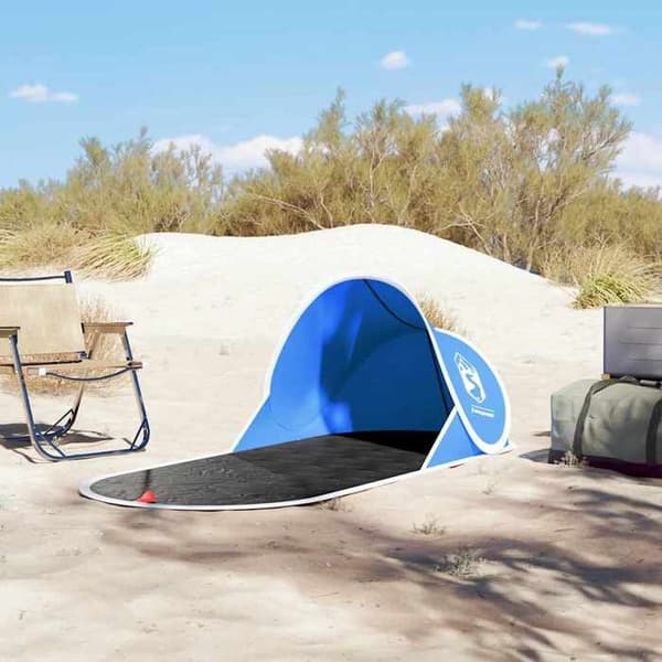 Maison Exclusive - Fällbar vattentät blå strandtält