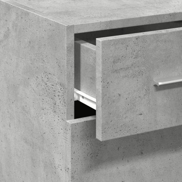Maison Exclusive - Buffet grå beton 30x42,5x93 cm ingeniørtræ