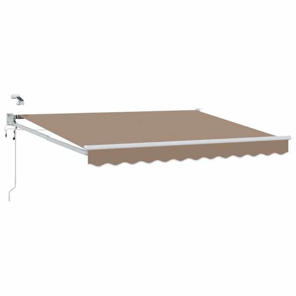 Fällbart tak - EXKLUSIVT HUS - Modell Taupe - 100% polyester - Aluminiumram - LED & väder sensor Mol